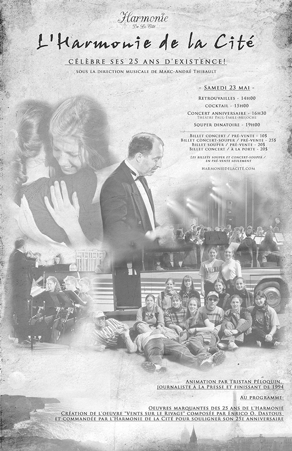 Affiche Concert 25e de la Cité